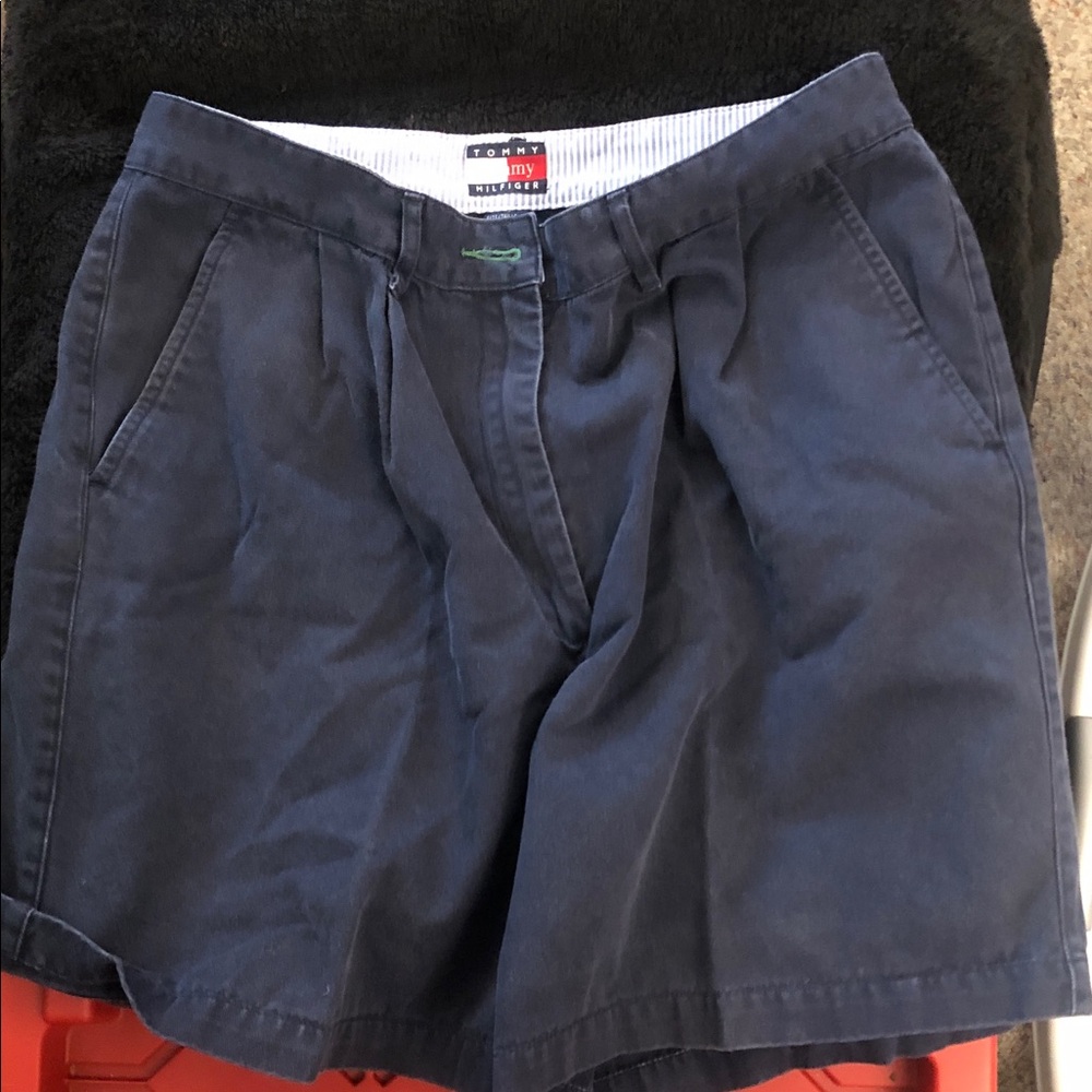 Tommy Hilfiger Dark Blue Cotton Shorts